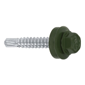 Farmářský šroub s podl. do oceli ≤3 mm RAL 6020 4,8X35 (250ks)