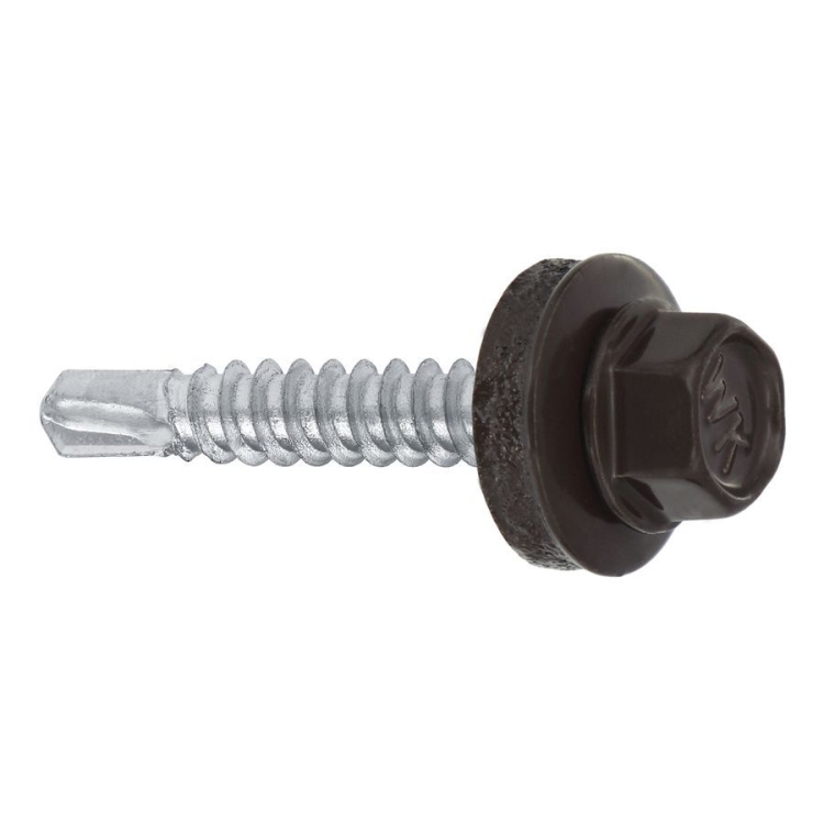 Farmářský šroub s podl. do oceli ≤3 mm RAL 8019 4,8X25 (250ks)