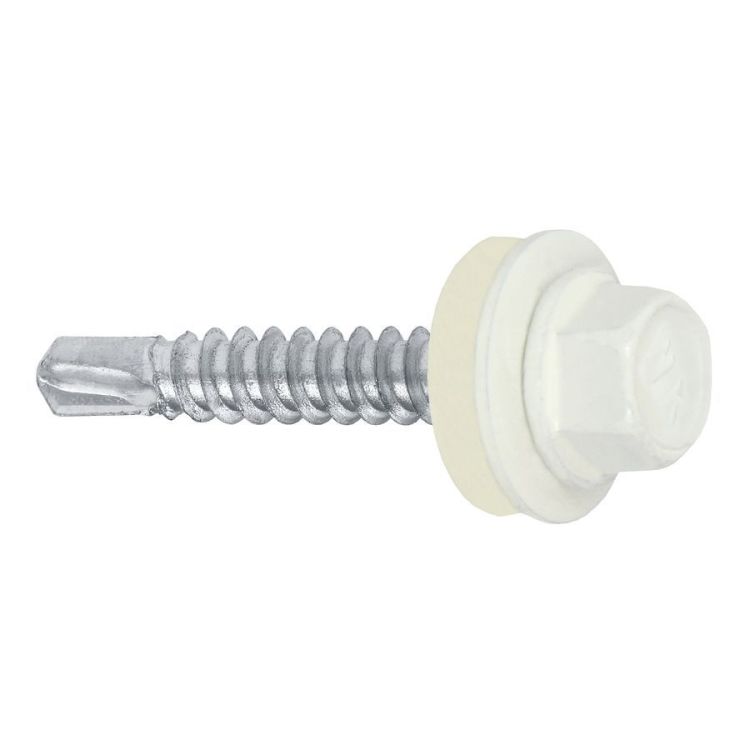 Farmářský šroub s podl. do oceli ≤3 mm RAL 9010 4,8X35 (250ks)