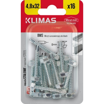Farmářský šroub s podl. do oceli 4,8X32 BLISTR (10ks)