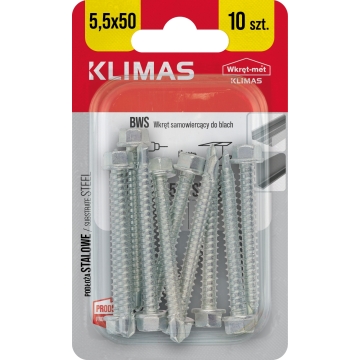 Farmářský šroub s podl. do oceli 5,5X50 BLISTR (10ks)