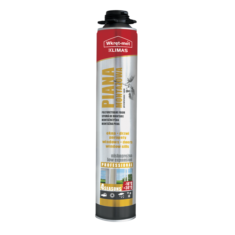 Pěna montážní nízkoexp. profi 750 ml