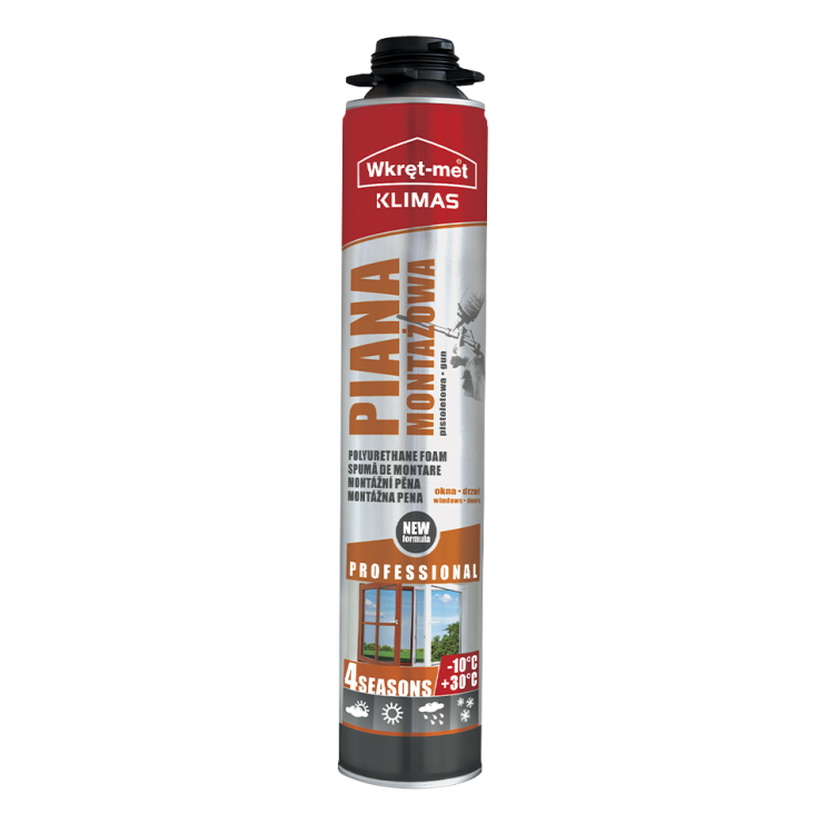 Pěna montážní pistolová profi 750 ml