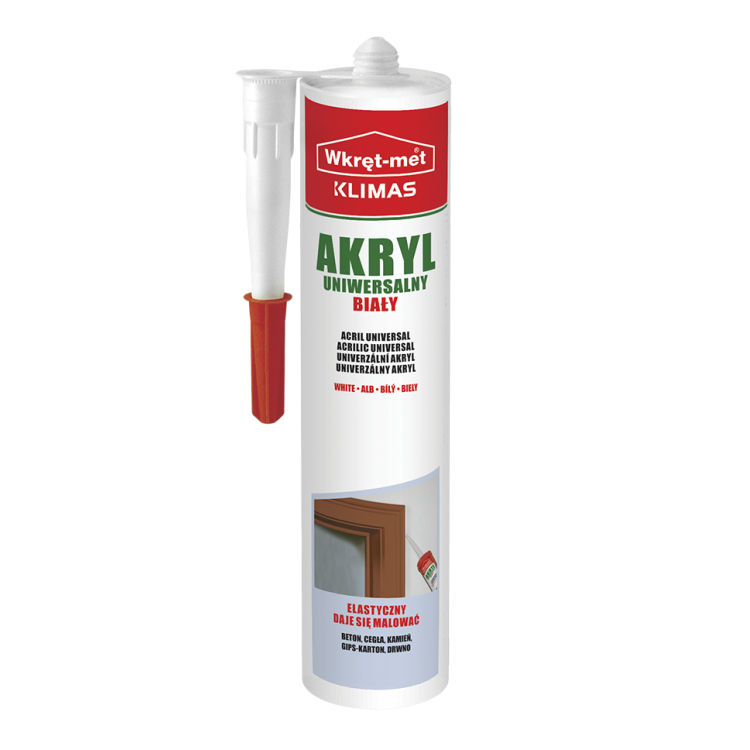 Tmel akrylový univerzální bílý 310 ml