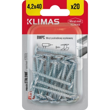 Vrut samovrtný, plochá hlava. 4,2X40 BLISTR (10ks)