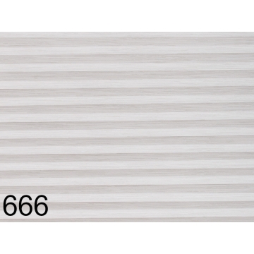 Plisovaná roleta FAKRO APS, barva 666 – krémové proužky