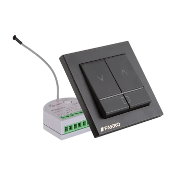 Nástěnný vypínač s rádiovým modulem FAKRO ZWL1 černý
