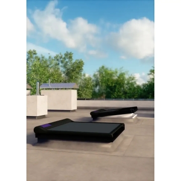 Venkovní markýza FAKRO AMZ/F Solar do ploché střechy, barva 089