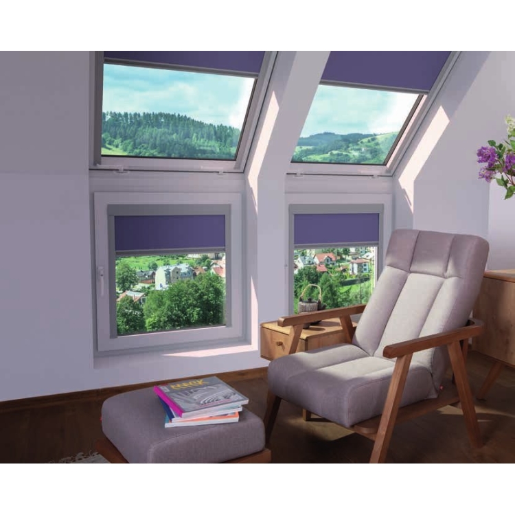 Fasádní plastové okno (pravé) FAKRO GREENVIEW PRP P50 ABMX