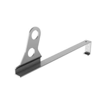 Hliníkový držiak rúrkového zachytávača pre pálené a betónové škridly do 52 cm – 2 rúrky ø 30 mm