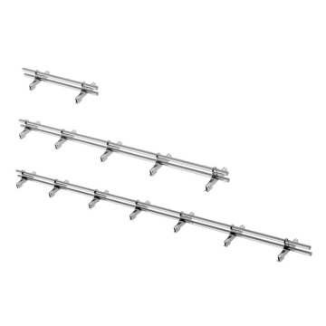 Snehový zachytávač rúrkový – sada 2,4 m / 3,6 m pre falcované krytiny (držiaky + rúrky ø 32 mm)
