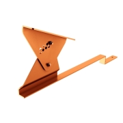 Medený držiak strešnej lávky pre vláknocementové šablóny na latách