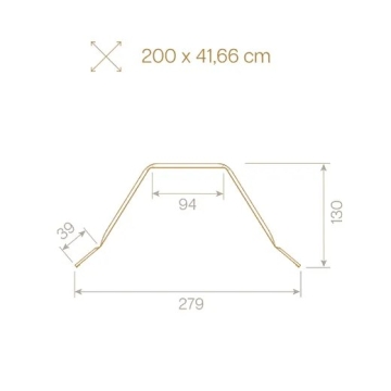 Hřebenáč trapézový velký s embosováním F73 – mat