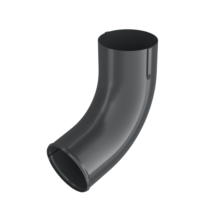 BRYZA STAL Výtokové koleno svodu 90 mm antracitové