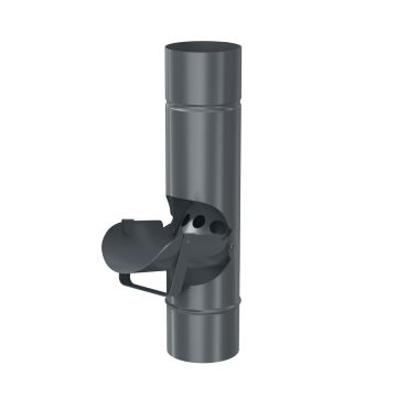 BRYZA STAL Klapka na dešťovou vodu 90 mm antracitová