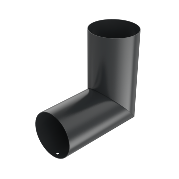BRYZA STAL Koleno svodu na míru 90 mm antracitové