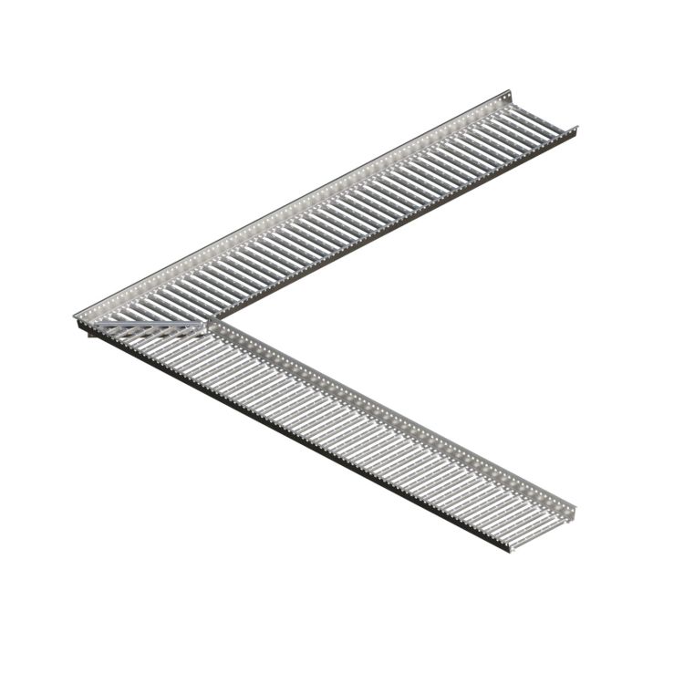 Roh strešnej lávky 90°, 2 × 2 400 mm