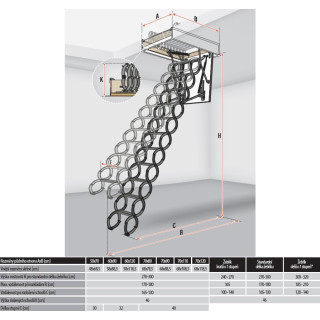 Escalera de ático FAKRO LSF 300