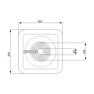 EPDM behatolóhüvely 40/100 mm