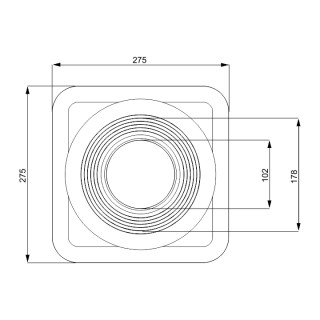 EPDM behatoló hüvely 102/178 mm