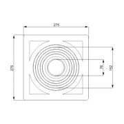 EPDM behatoló hüvely 76/152 mm