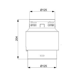 Condensate collector 125 mm CLICK