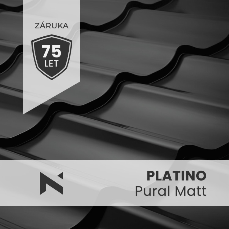 Bratex PLATINO Pural Matt BT 350 sheet metal roofing - Durability and Elegance | Shop Online