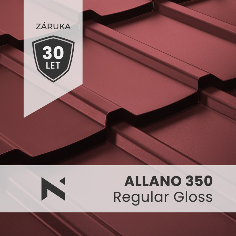 Dachówka ALLANO 350 Regular Gloss 0,5 mm Dachówka ALLANO 350 Regular Gloss 0,5 mm