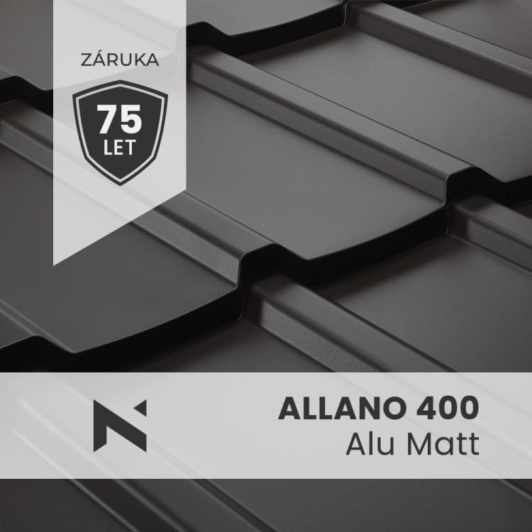 ALLANO 400 Alu Matt tetőcserép