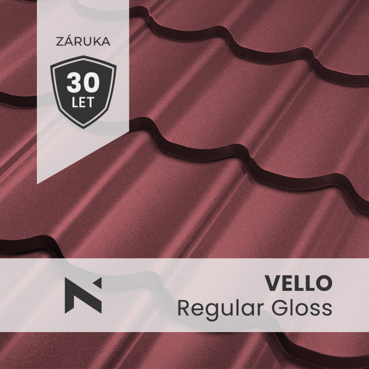 Tetőcserép VELLO Regular Gloss 0,5mm