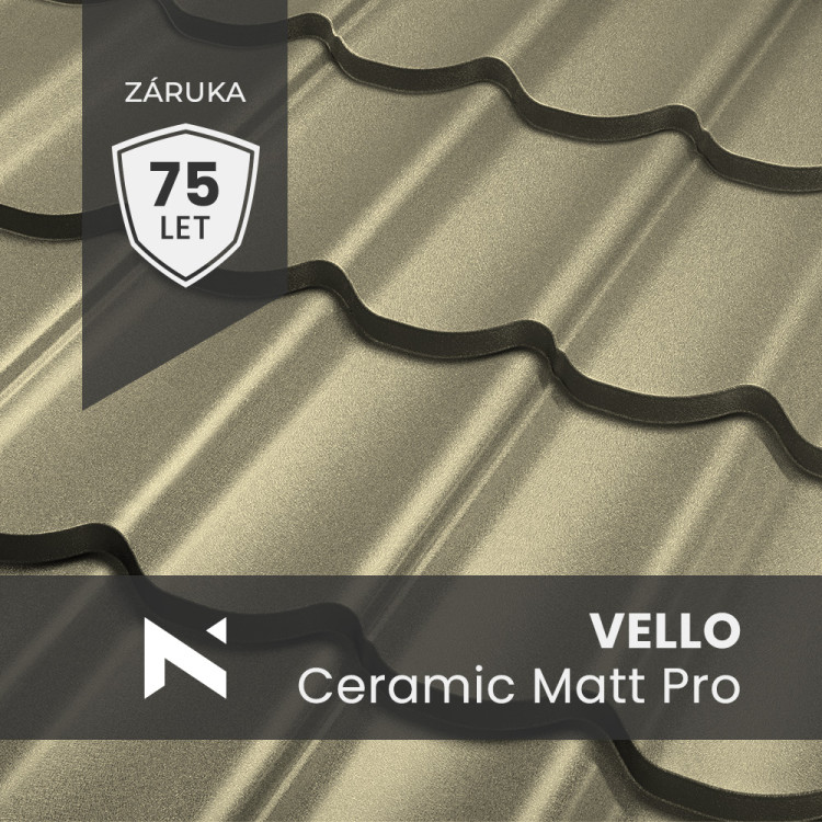 VELLO Ceramic Matt Pro BT 350 roof tile