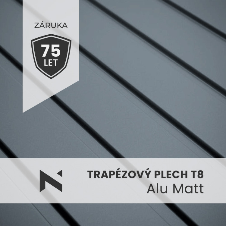 Blacha trapezowa T8 Alu Matt