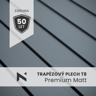 Trapézový plech T8 Premium Matt