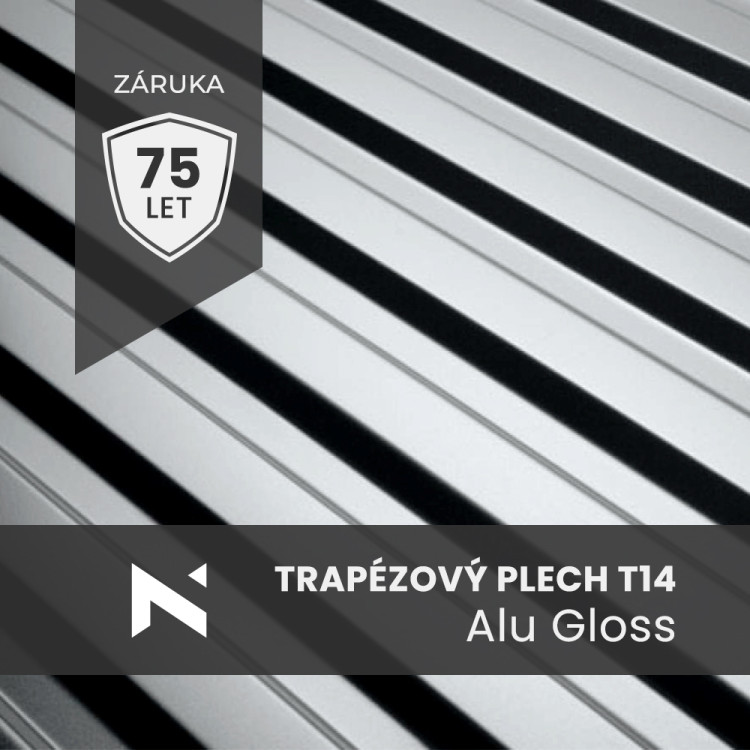 Blacha trapezowa T14 Alu połysk