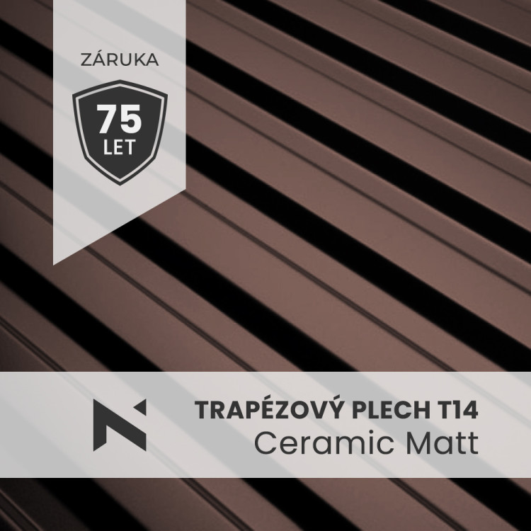 Blacha trapezowa T14 Ceramic Matt BT 350 0,6 mm