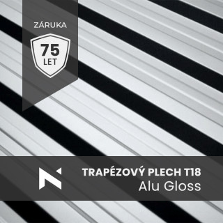 Blacha trapezowa T18 Alu połysk