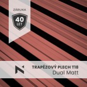 Trapézový plech T18 AM Dual Matt
