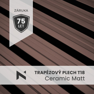 Blacha trapezowa T18 Ceramic Matt BT 350 0,6 mm