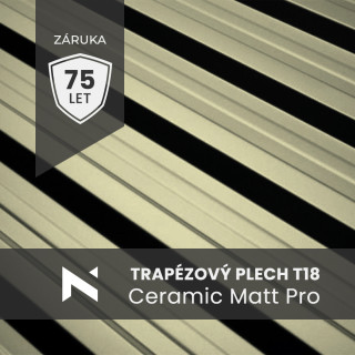 Trapézový plech T18 Ceramic Matt Pro BT 350