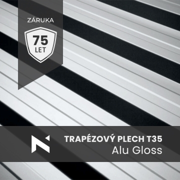 Blacha trapezowa T35 Alu połysk