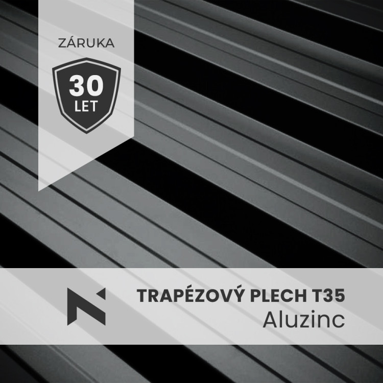 Trapézový plech T35 Aluzinek 0,5mm