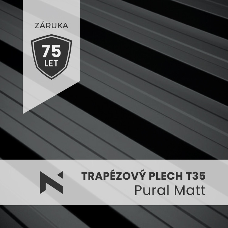 Trapézový plech T35 Pural Matt BT 350