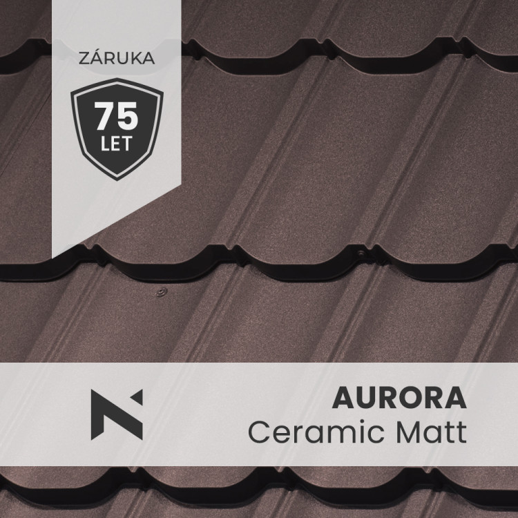 AURORA Ceramic Matt BT 350 0.5 mm roof tile