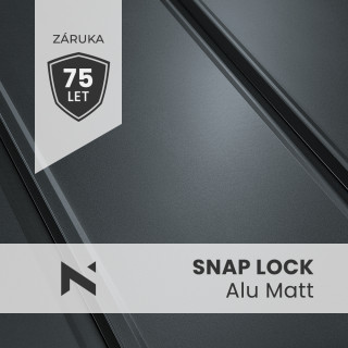 SNAP LOCK Alu Matt tetőfedő cserepek