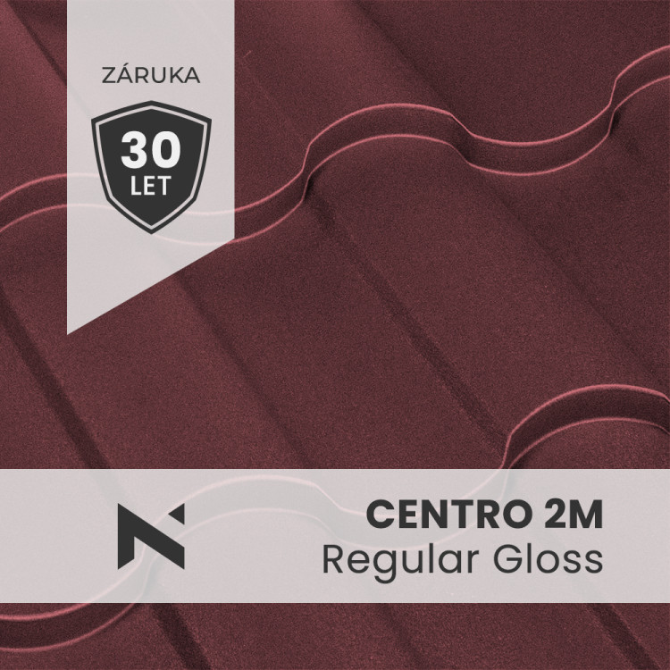 Střešní krytina CENTRO 2M Regular Gloss 0,5mm