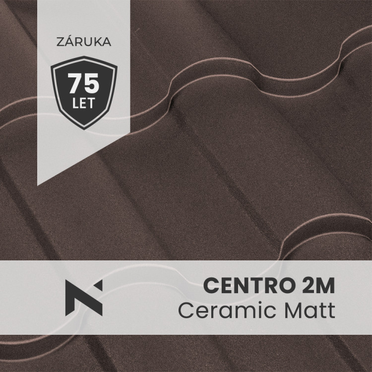 Střešní krytina CENTRO 2M Ceramic Matt BT 350 0,6mm