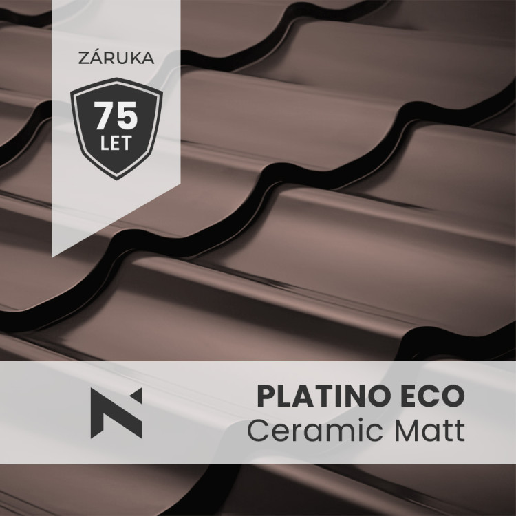 Bratex PLATINO ECO Ceramic Matt BT 350 0.6mm sheet metal roofing - Durable and Aesthetic Roofs