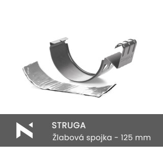 STRUGA Spojka žľabu s butylovým pásikom - 125 mm