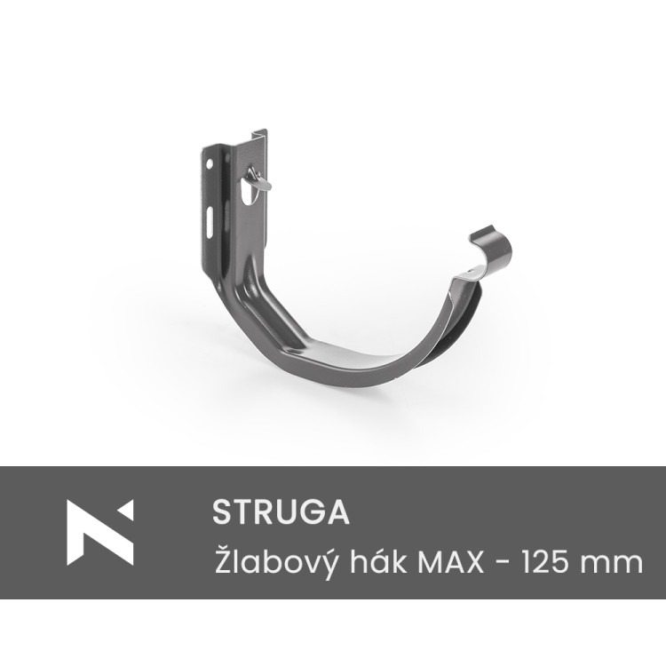 STRUGA MAX front gutter hook - 125 mm