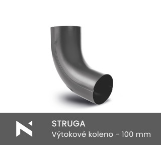 STRUGA Výtokové koleno - 100 mm